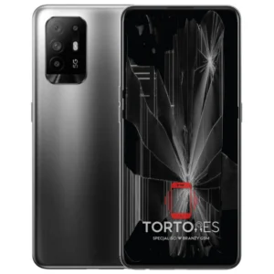OPPO Reno5 Z 5G z ilustracją pękniętego wyświetlacza - wymiana zbitego wyświetlacza