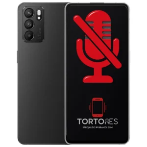 OPPO Reno6 5G z symbolem mikrofonu - naprawa mikrofonu