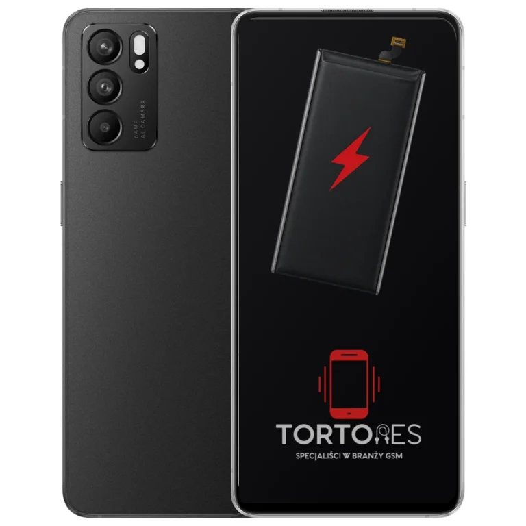 OPPO Reno6 5G z ilustracją baterii - wymiana baterii