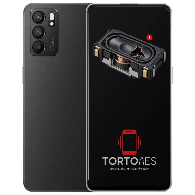 OPPO Reno6 5G z symbolem głośnika multimedialnego - wymiana głośnika multimedialnego