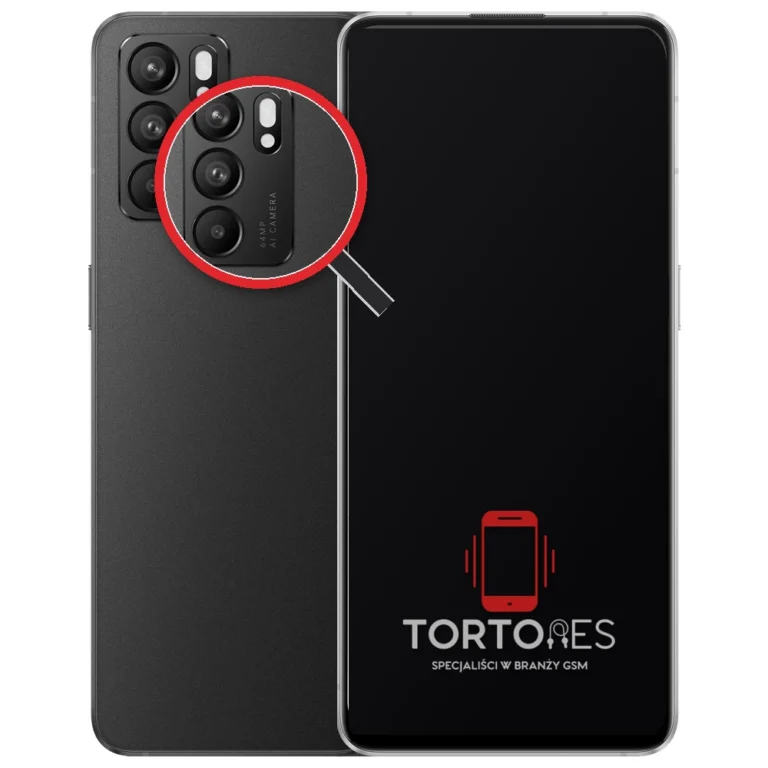 OPPO Reno6 5G z lupą na tylnych aparatach - wymiana tylnej kamery