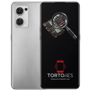 OPPO Reno7 5G z symbolem diagnostyki - diagnoza telefonu