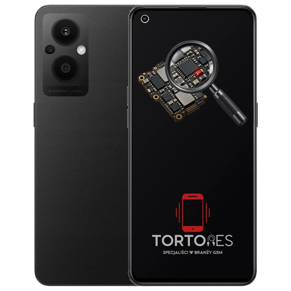 OPPO Reno7 Lite 5G z symbolem diagnostyki - diagnoza telefonu