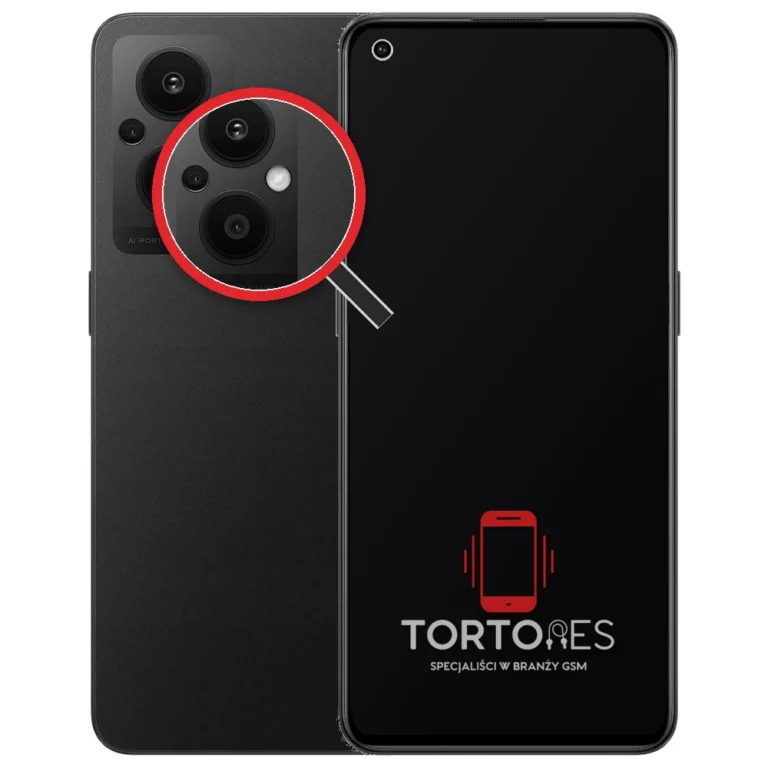 OPPO Reno7 Lite 5G z lupą na tylnych aparatach - wymiana tylnej kamery