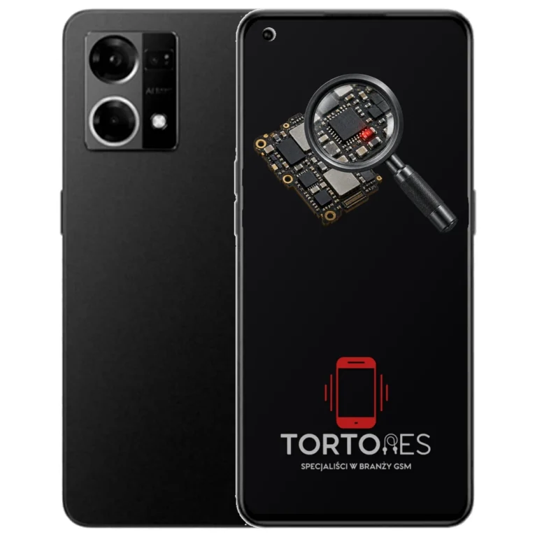 OPPO Reno7 LTE z symbolem diagnostyki - diagnoza telefonu