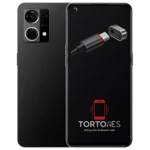 OPPO Reno7 LTE z ilustracją złącza ładowania - naprawa złącza ładowania