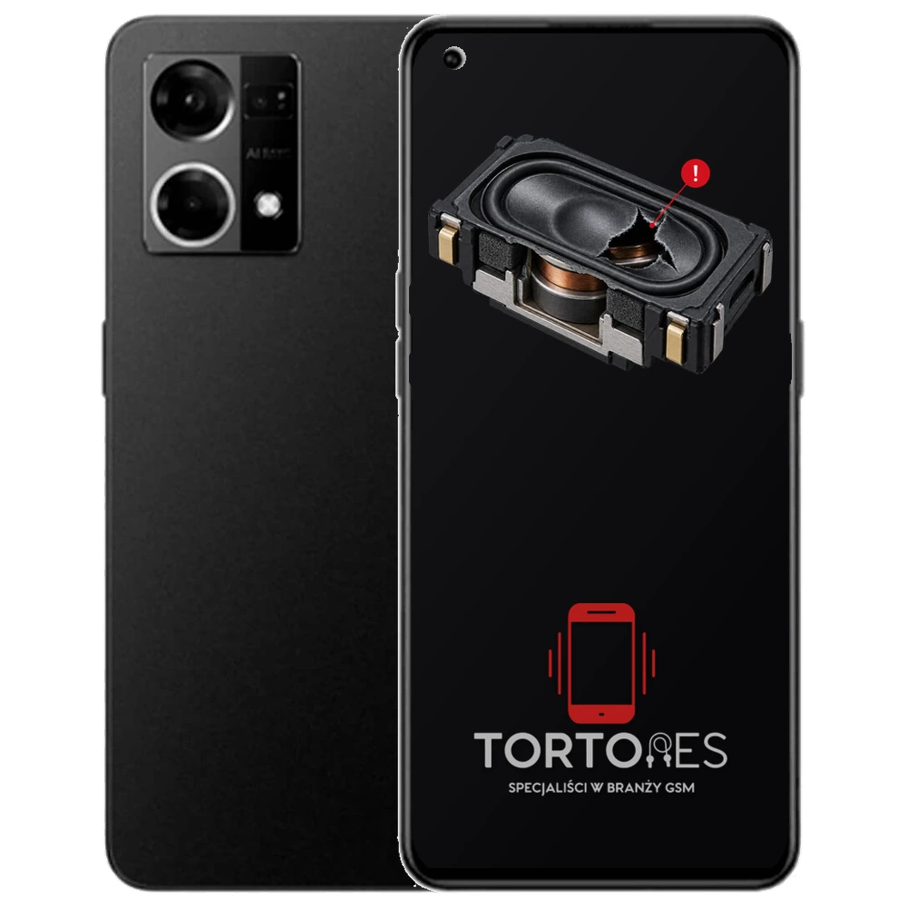 OPPO Reno7 LTE z symbolem głośnika multimedialnego - wymiana głośnika multimedialnego
