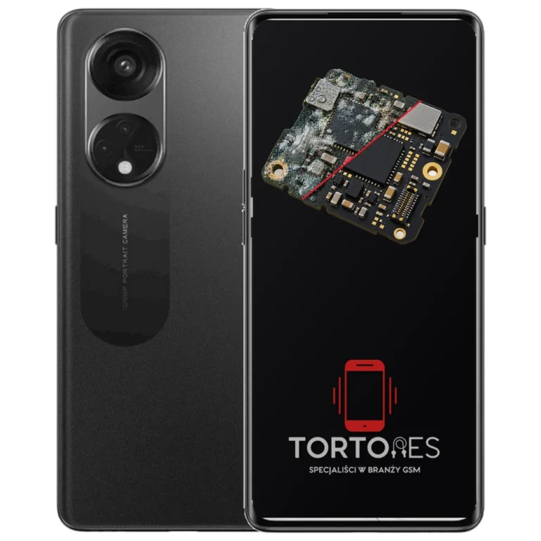OPPO Reno8 T LTE z ilustracją zalania - czyszczenie po zalaniu