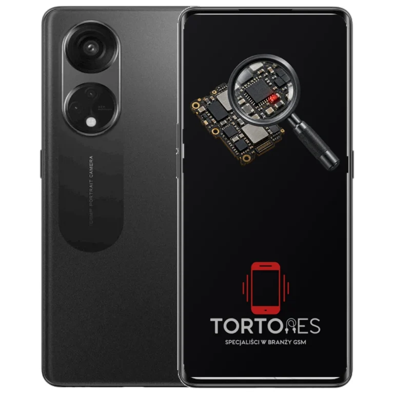 OPPO Reno8 T LTE z symbolem diagnostyki - diagnoza telefonu