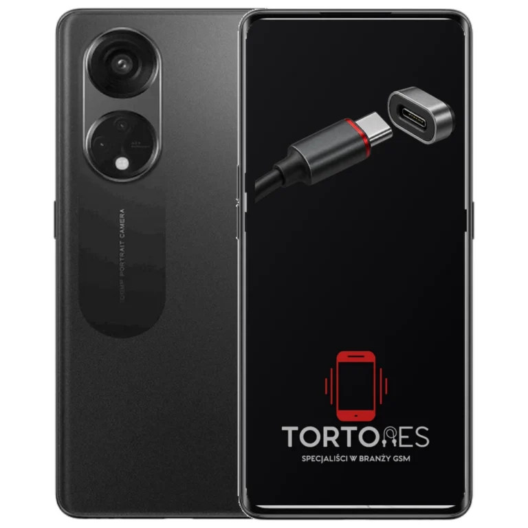 OPPO Reno8 T LTE z ilustracją złącza ładowania - naprawa złącza ładowania