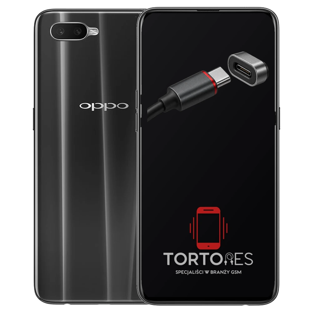 OPPO RX17 Neo z ilustracją złącza ładowania - naprawa złącza ładowania