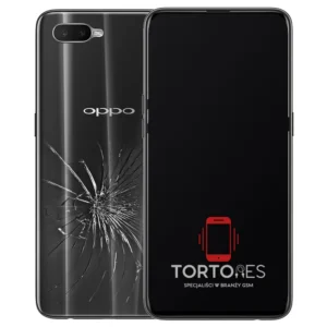 OPPO RX17 Neo z ilustracją pękniętej tylnej klapki - wymiana zbitej klapki