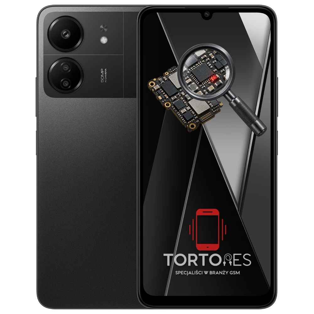 POCO C65 z symbolem diagnostyki - diagnoza telefonu