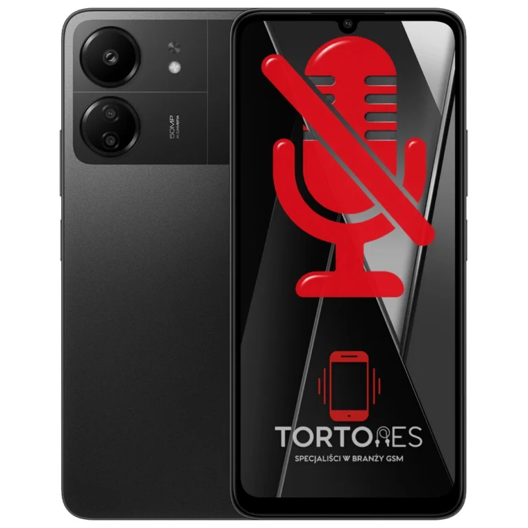 POCO C65 z symbolem mikrofonu - naprawa mikrofonu