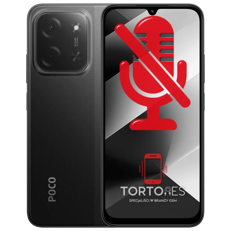 POCO C85 z symbolem mikrofonu - naprawa mikrofonu