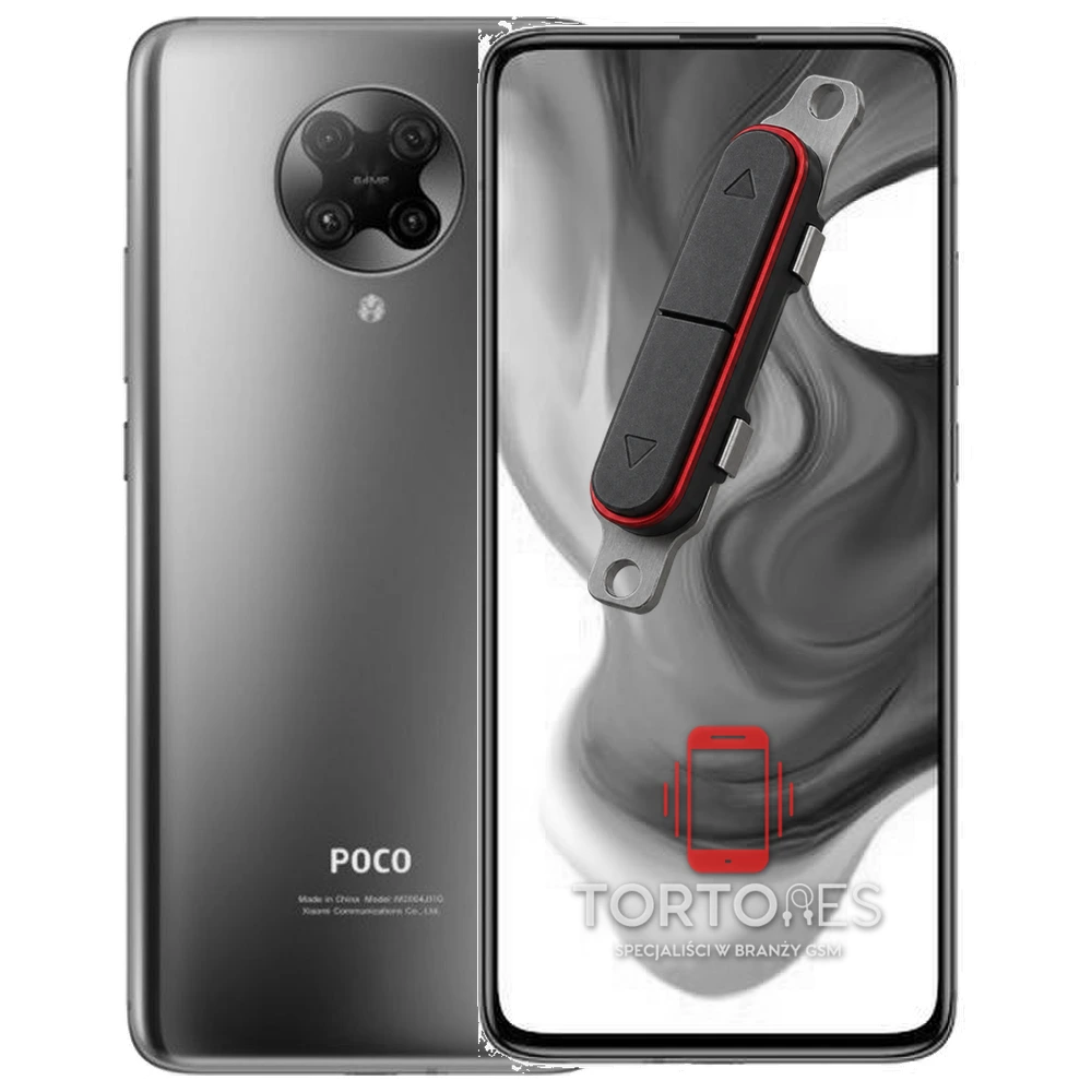 POCO F2 Pro z symbolem przycisków - naprawa przycisków włączania i głośności