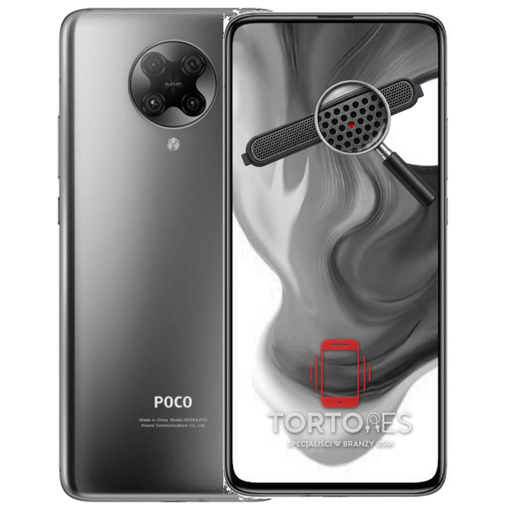 POCO F2 Pro z symbolem głośnika rozmów - wymiana głośnika rozmów