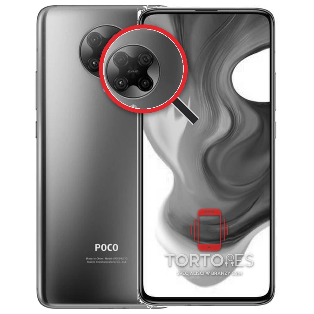 POCO F2 Pro z lupą na tylnych aparatach - wymiana tylnej kamery
