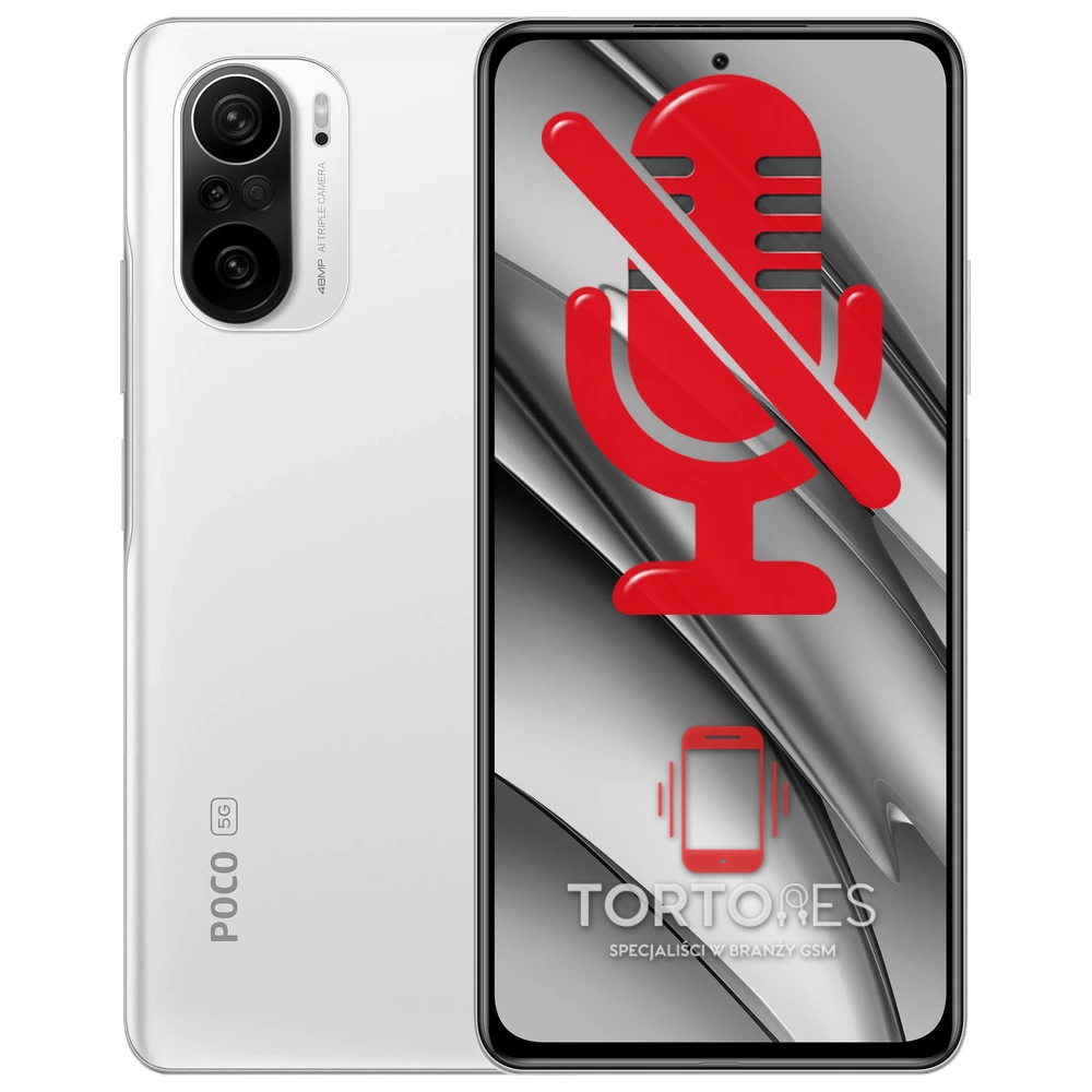 POCO F3 z symbolem mikrofonu - naprawa mikrofonu