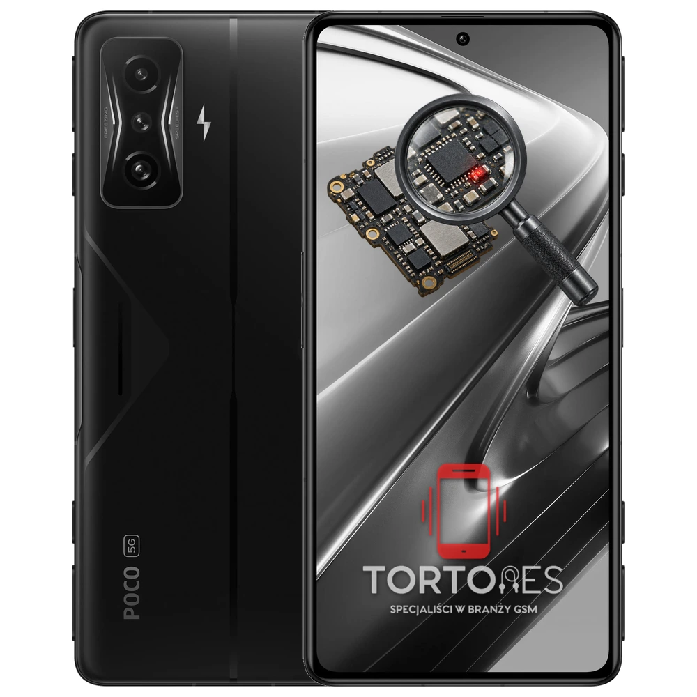 POCO F4 GT z symbolem diagnostyki - diagnoza telefonu
