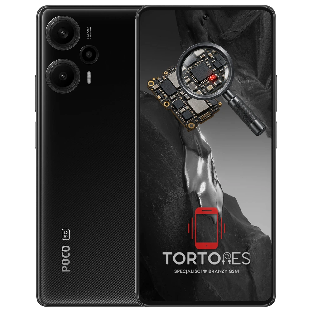 POCO F5 z symbolem diagnostyki - diagnoza telefonu