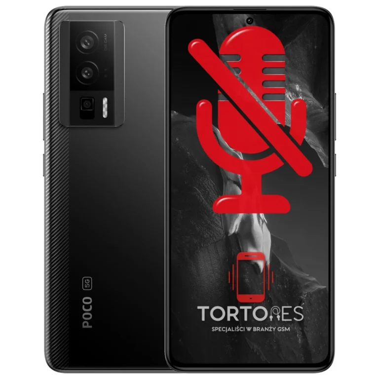POCO F5 Pro z symbolem mikrofonu - naprawa mikrofonu