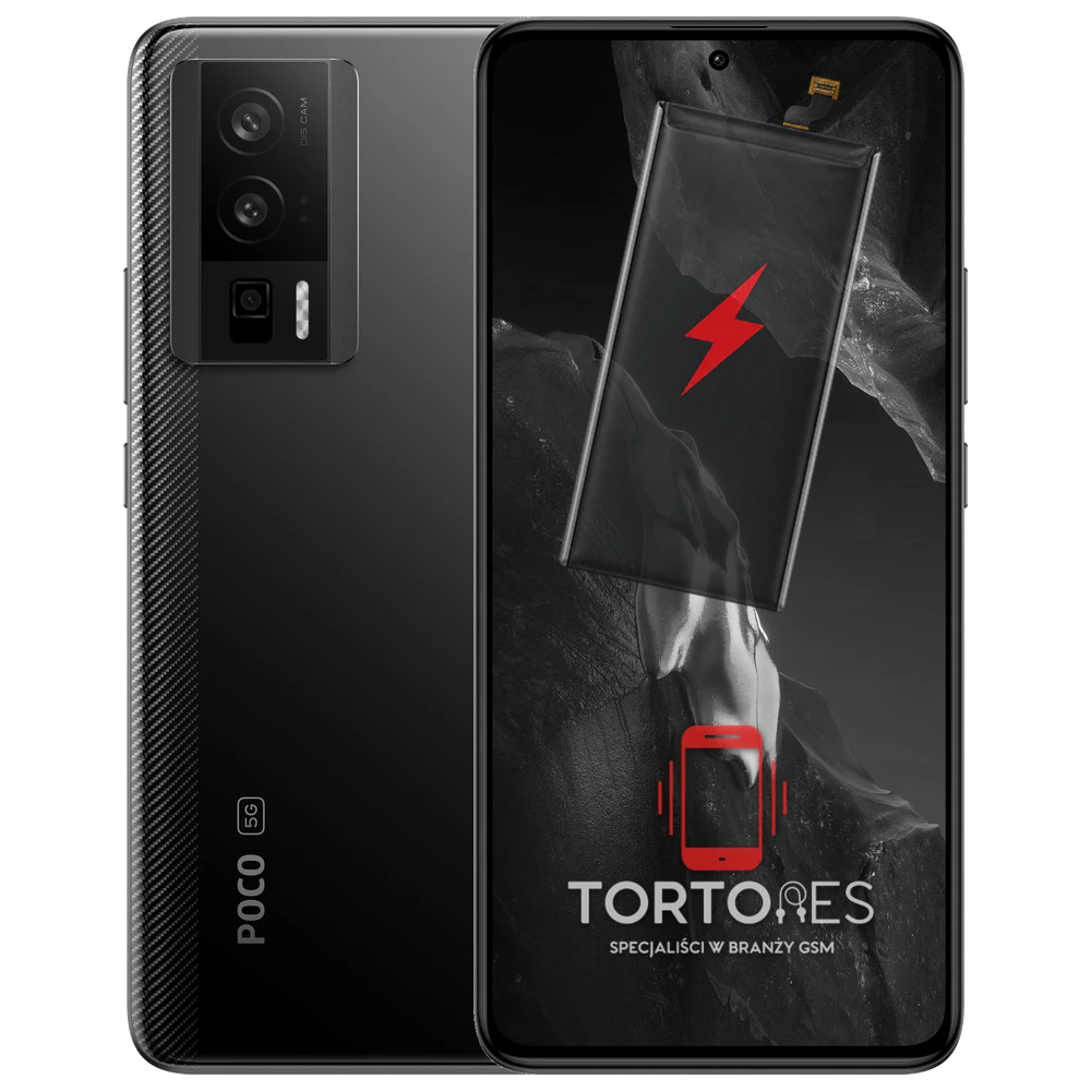 POCO F5 Pro z ilustracją baterii - wymiana baterii