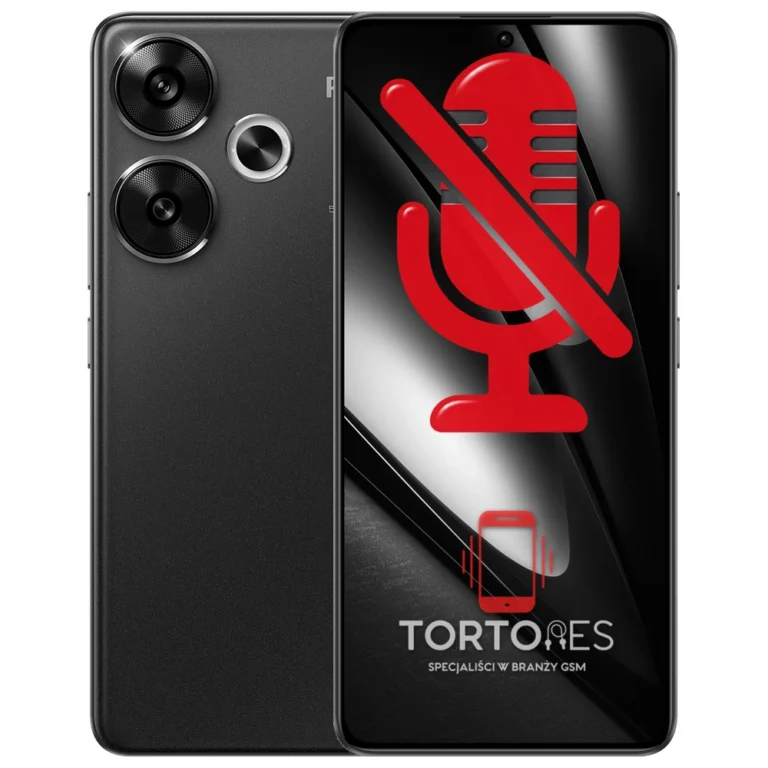 POCO F6 z symbolem mikrofonu - naprawa mikrofonu