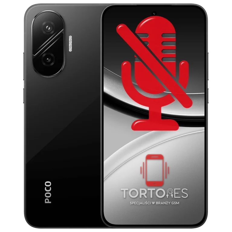 POCO F7 z symbolem mikrofonu - naprawa mikrofonu