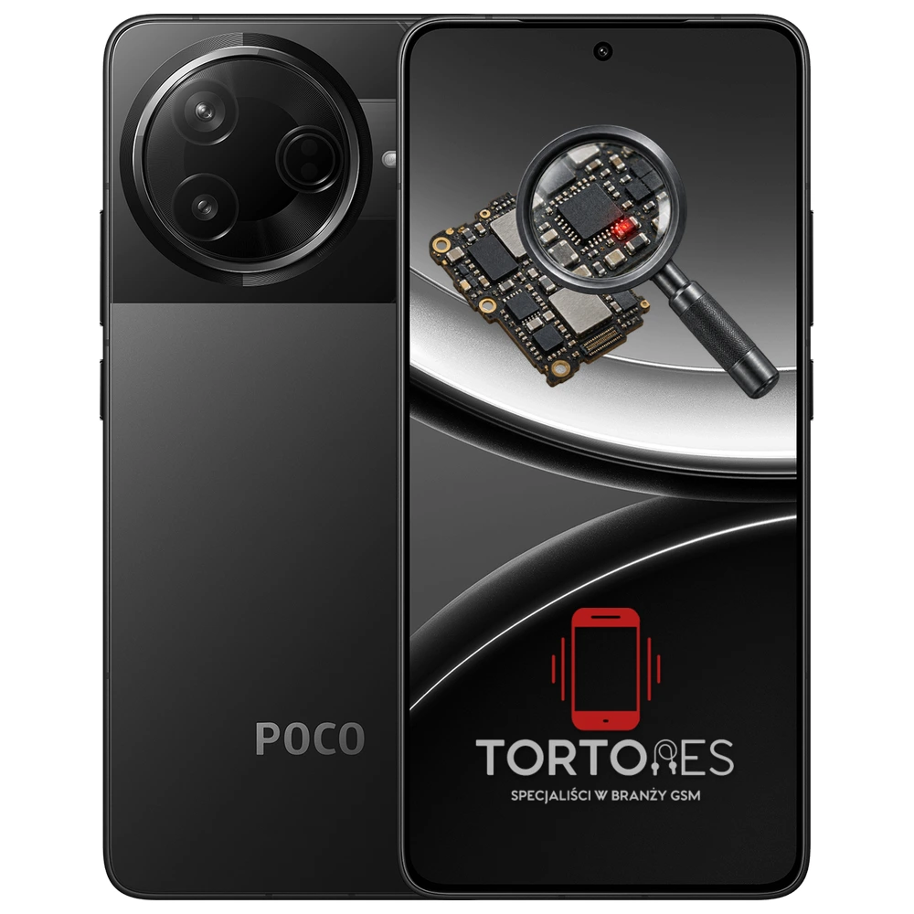 POCO F7 Pro z symbolem diagnostyki - diagnoza telefonu