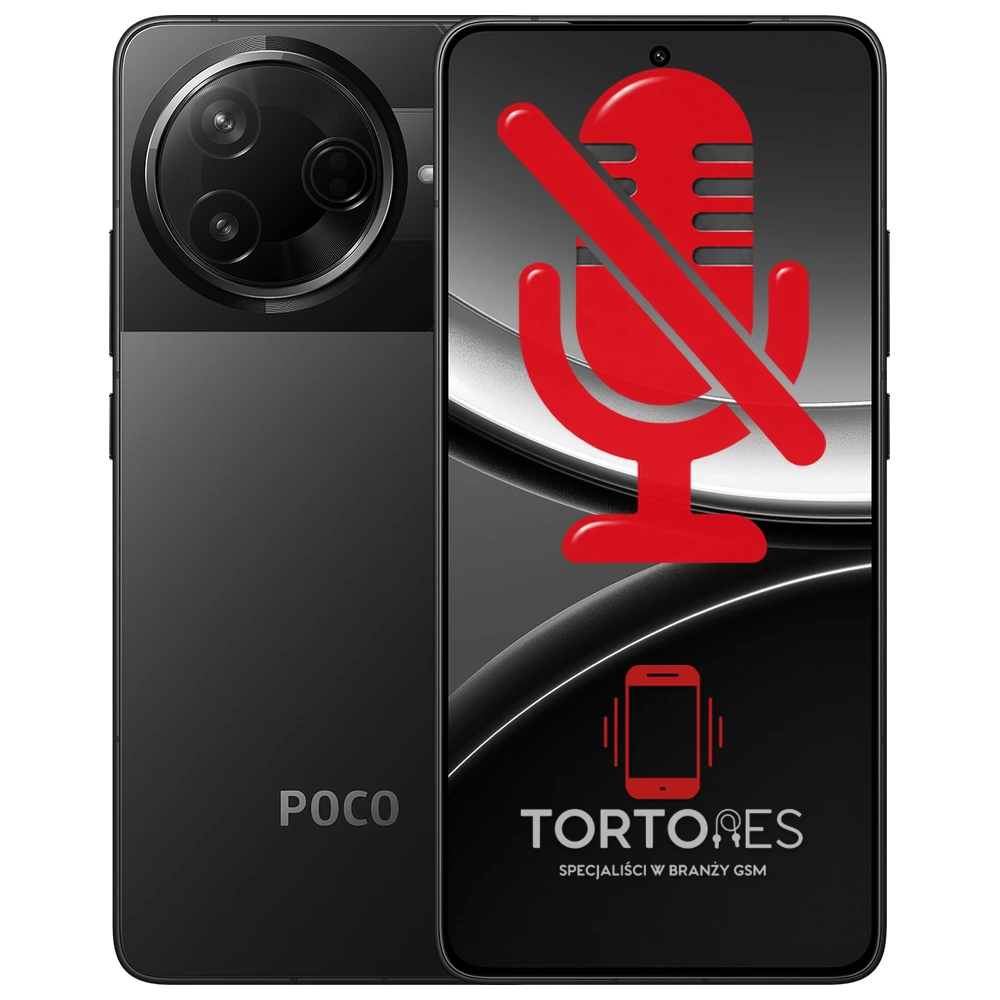 POCO F7 Pro z symbolem mikrofonu - naprawa mikrofonu