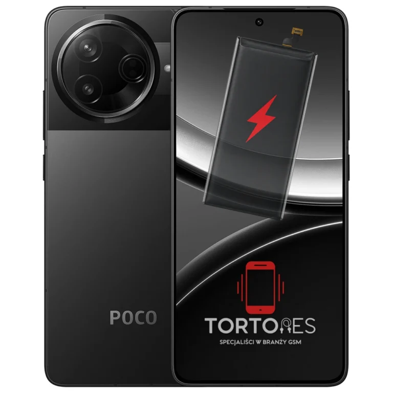 POCO F7 Pro z ilustracją baterii - wymiana baterii
