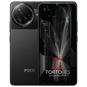 POCO F7 Ultra z ilustracją pękniętego wyświetlacza - wymiana zbitego wyświetlacza