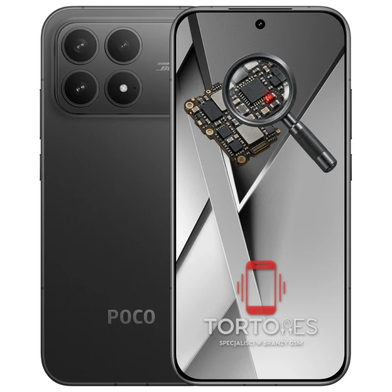 POCO F8 Pro z symbolem diagnostyki - diagnoza telefonu