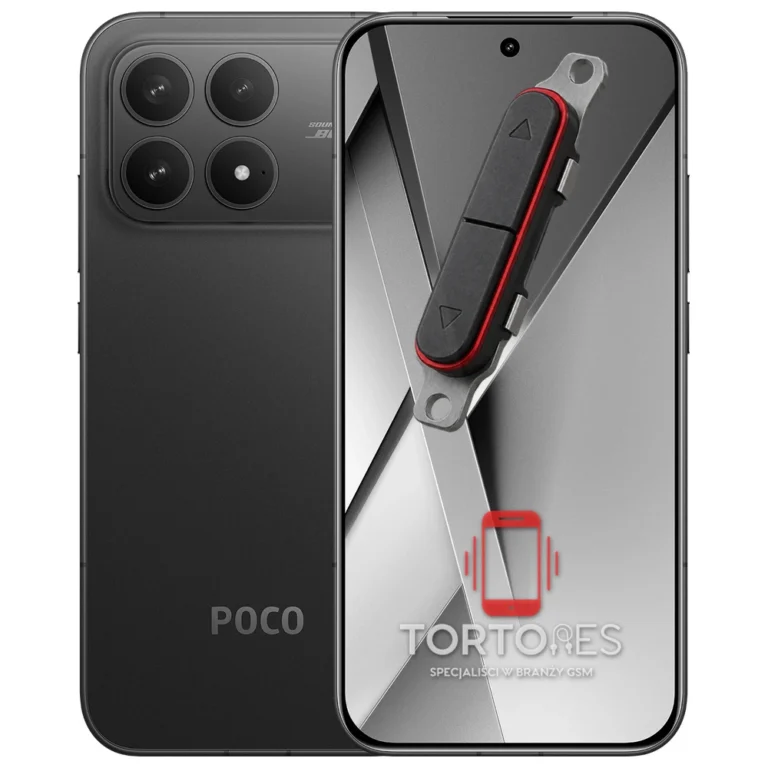 POCO F8 Pro z symbolem przycisków - naprawa przycisków włączania i głośności