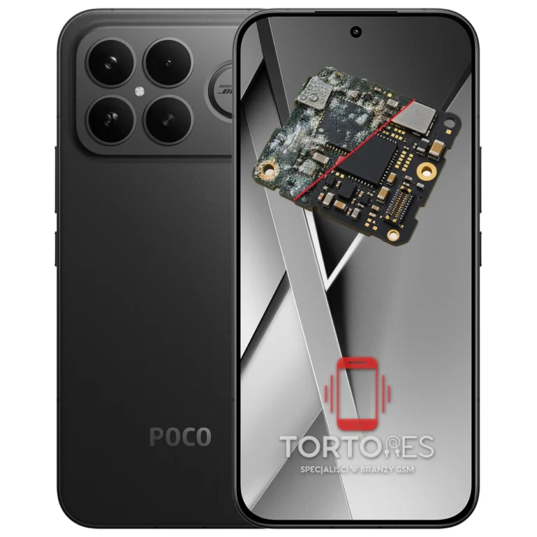 POCO F8 Ultra z ilustracją zalania - czyszczenie po zalaniu