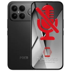 POCO F8 Ultra z symbolem mikrofonu - naprawa mikrofonu