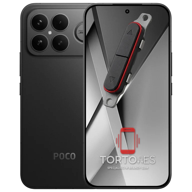 POCO F8 Ultra z symbolem przycisków - naprawa przycisków włączania i głośności