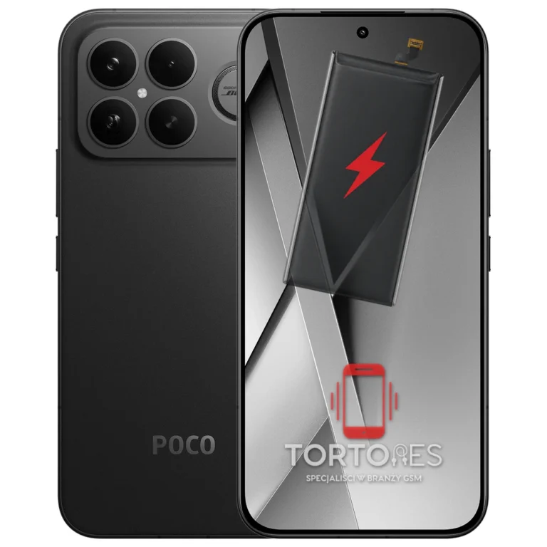 POCO F8 Ultra z ilustracją baterii - wymiana baterii