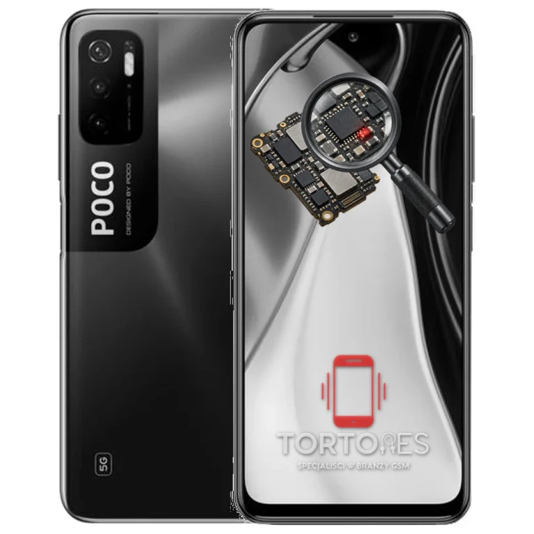 POCO M3 Pro 5G z symbolem diagnostyki - diagnoza telefonu