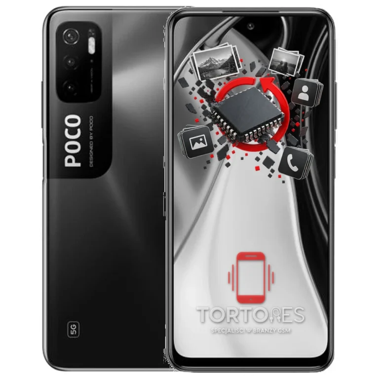 POCO M3 Pro 5G z ilustracją odzyskiwania danych - odzyskiwanie danych