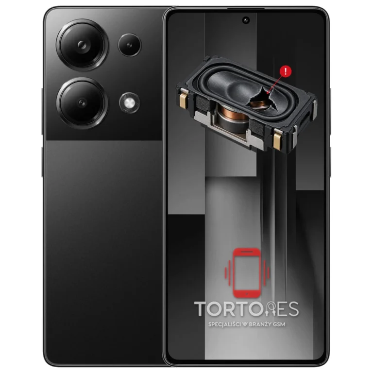 POCO M6 Pro z symbolem głośnika multimedialnego - wymiana głośnika multimedialnego