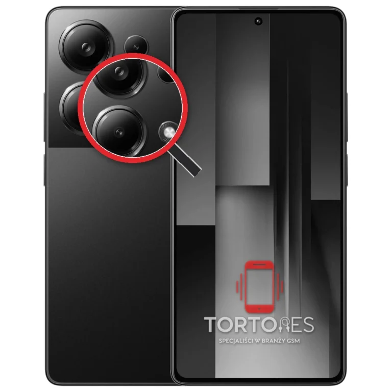 POCO M6 Pro z lupą na tylnych aparatach - wymiana tylnej kamery