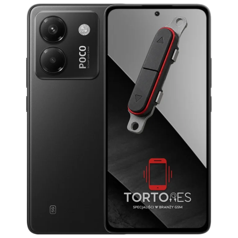 POCO M7 Pro 5G z symbolem przycisków - naprawa przycisków włączania i głośności