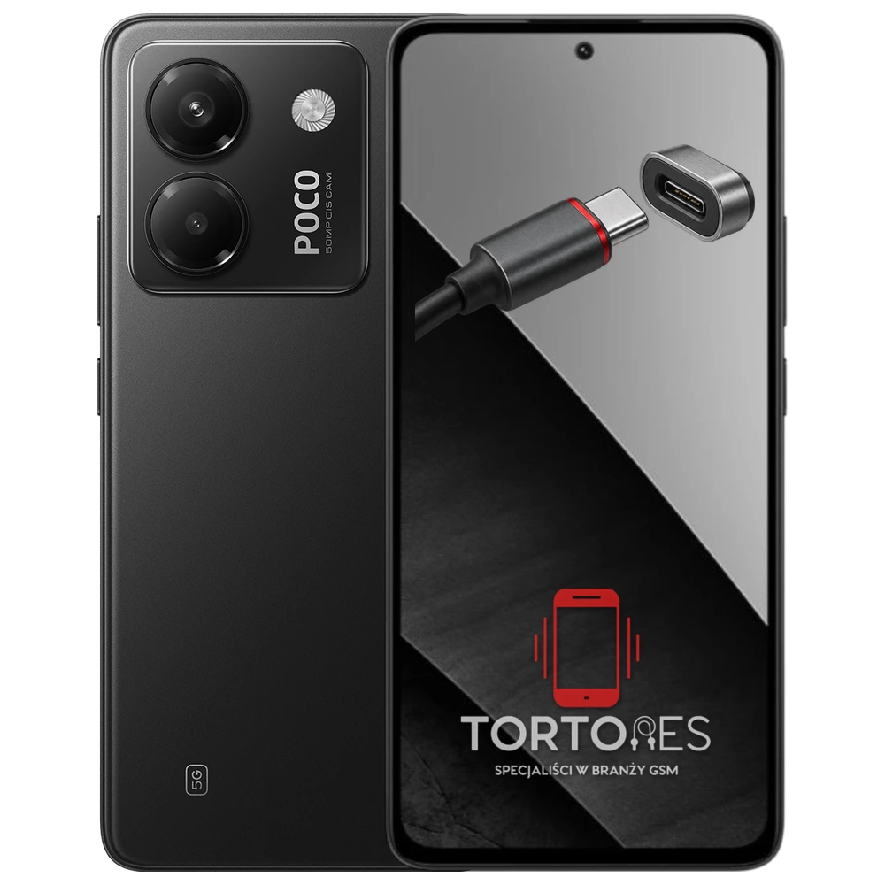 POCO M7 Pro 5G z ilustracją złącza ładowania - naprawa złącza ładowania