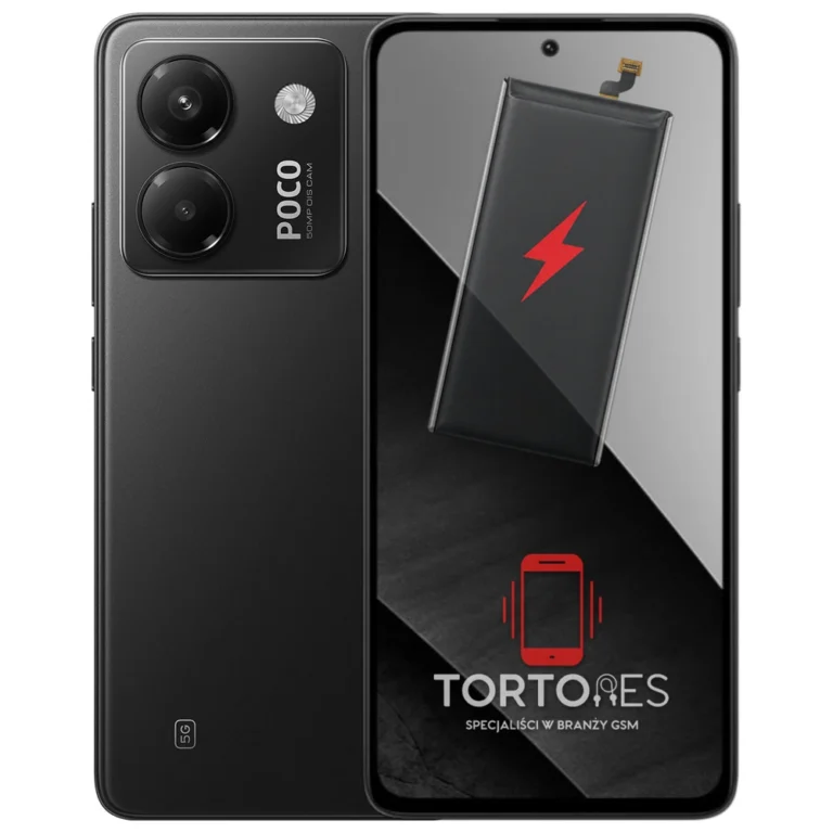 POCO M7 Pro 5G z ilustracją baterii - wymiana baterii