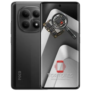 POCO M8 5G z symbolem diagnostyki - diagnoza telefonu