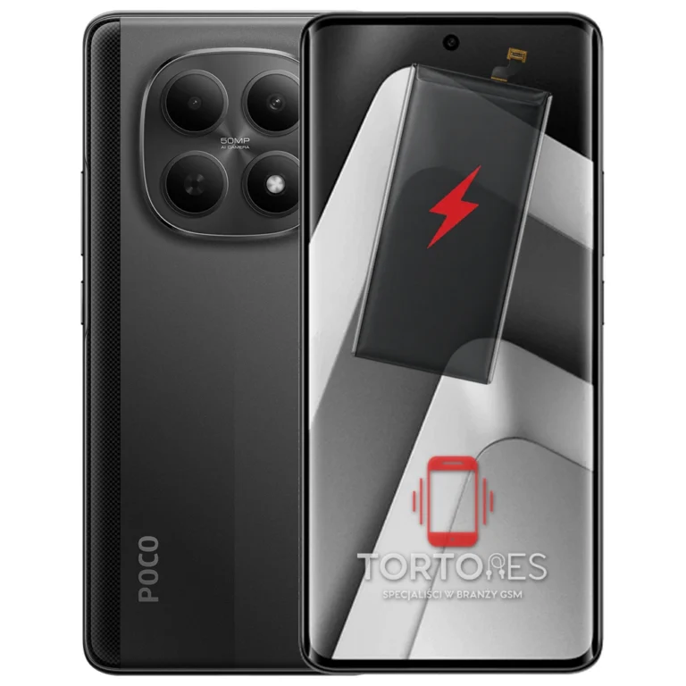 POCO M8 5G z ilustracją baterii - wymiana baterii