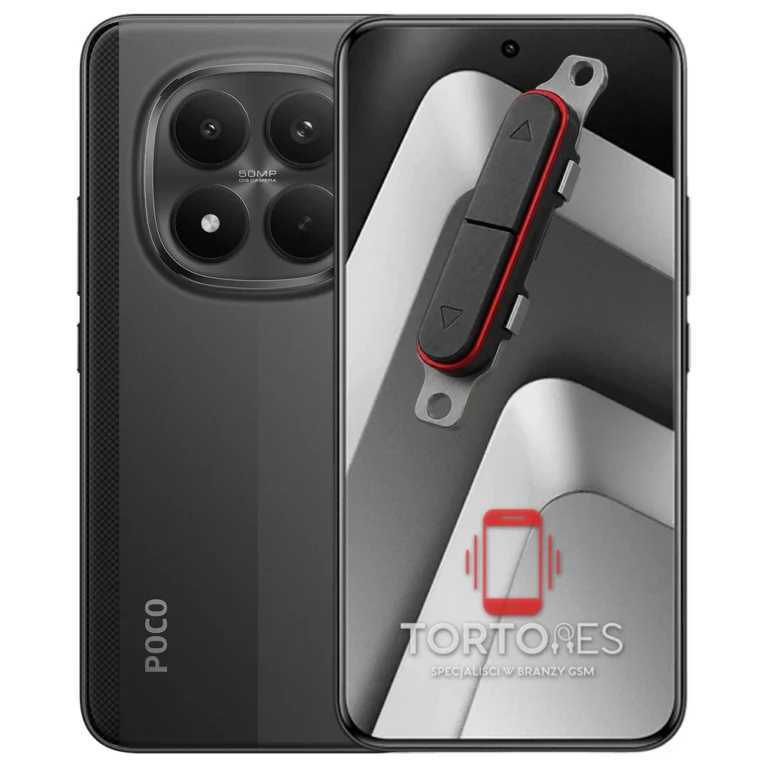 POCO M8 Pro 5G z symbolem przycisków - naprawa przycisków włączania i głośności