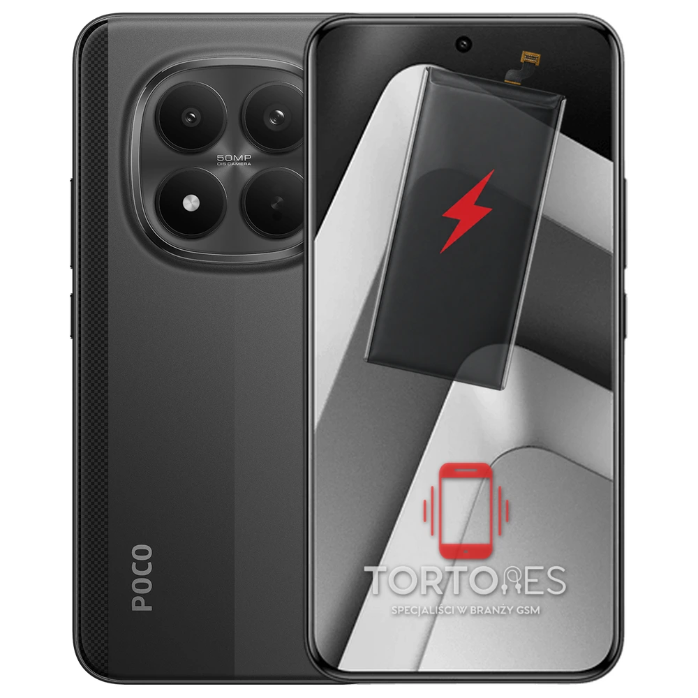 POCO M8 Pro 5G z ilustracją baterii - wymiana baterii